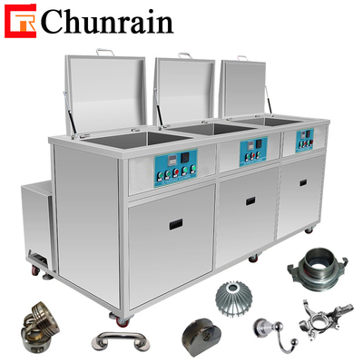 Pulizzatore ad ultrasuoni da 3 serbatoi Per parti in alluminio Parti in acciaio inossidabile con filtraggio di pulizia risciacquo asciugatura CR-3144GH