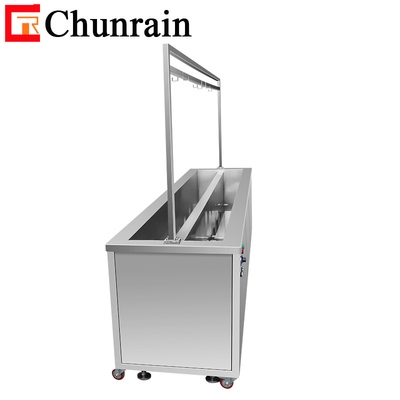 Equipaggiamento di pulizia ad ultrasuoni per persiane per finestre Sistema di pulizia rimuovi olio sporco con funzione di risciacquo CR-2036T