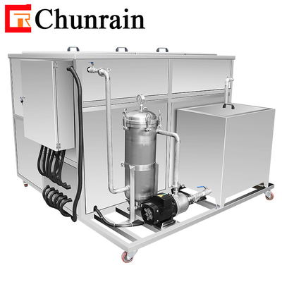 Pulizzatore ad ultrasuoni industriale con sistema di filtro per cerchione, scambiatori di calore cuscinetti di pulizia bagno 1500L