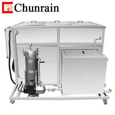 Pulizzatore ad ultrasuoni industriale con sistema di filtro per cerchione, scambiatori di calore cuscinetti di pulizia bagno 1500L