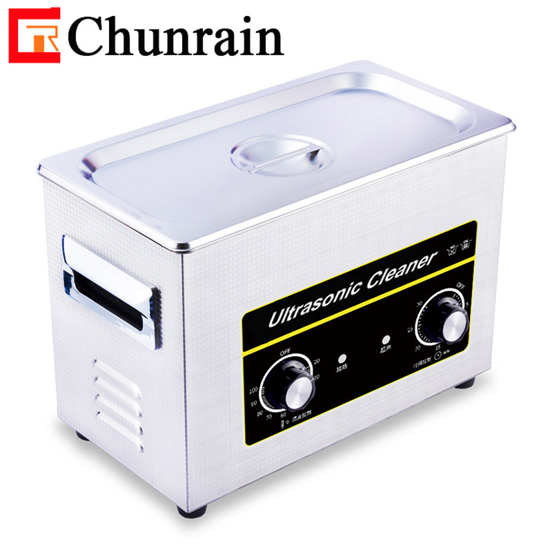 Chunrain CR-030 4L 180W Alta Frequenza Ultrasuoni Pulizzatore Timer Meccanico per denti finti
