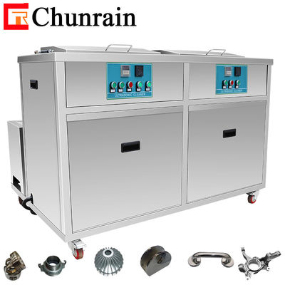 Dual Tank 61L Industry Ultrasonic Cleaner Rinsing Drying DPF Mold Engine Parts Oil Rust Degreasing Ultrasound Wash Machine