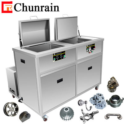 Chunrain 25kHz 28kHz Verniciatura a polvere Sverniciatore Stripping Dimensioni personalizzate Turbina Due serbatoi Pulitore ad ultrasuoni 38L