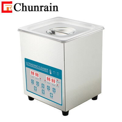 CR-010S 2L 60W Professional Desktop Digital Ultrasonic Cleaner con riscaldatore e Degas e Semiwave per laboratorio dentale