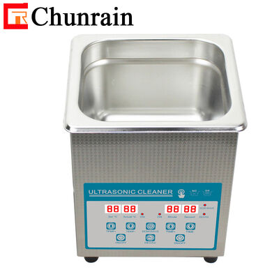CR-010S 2L 60W Professional Desktop Digital Ultrasonic Cleaner con riscaldatore e Degas e Semiwave per laboratorio dentale