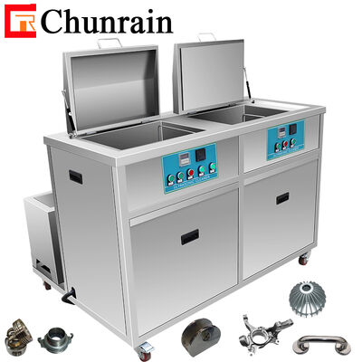 CR-2018GH Chunrain 61L Two Tanks Filter Dry Rinse Tooling Jig Engine Hardware Parts 40L 50L 60L Industry Ultrasonic Cleaner