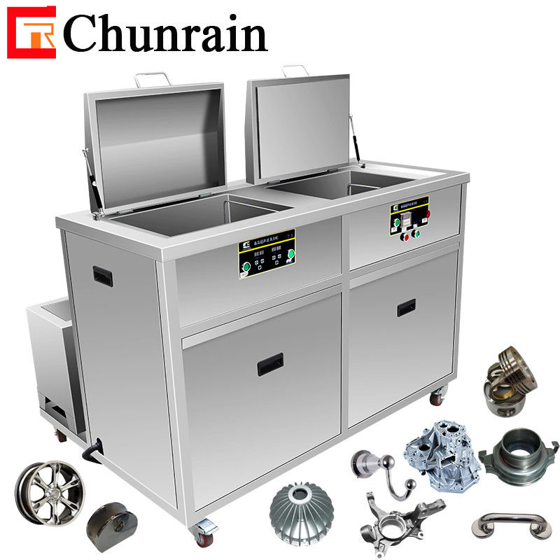 Chunrain 25kHz 28kHz Verniciatura a polvere Sverniciatore Stripping Dimensioni personalizzate Turbina Due serbatoi Pulitore ad ultrasuoni 38L