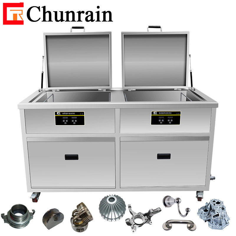 Chunrain Doppi Serbatoi 38L Industria Pulitore Ad Ultrasuoni Acquoso Risciacquo Asciugatura Parti della Scheda PCB Polvere di Olio Sgrassaggio Lavatrice